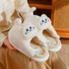 Cuddly Kittens Slippers White