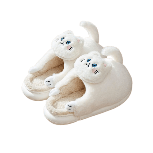 Kitten Slippers white transparant-compressed